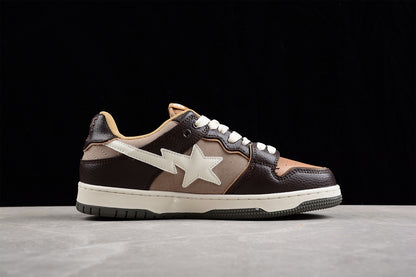 A BATHING APE® Sk8 Sta Cream Brown