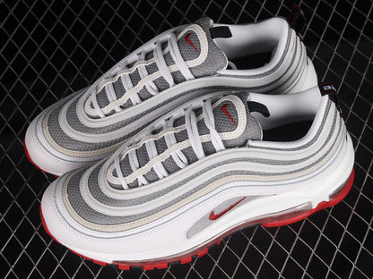 Air Max 97 White/Varsity Red-Particle Grey