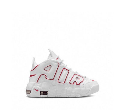 Kids Nike Uptempo White Varsity Red