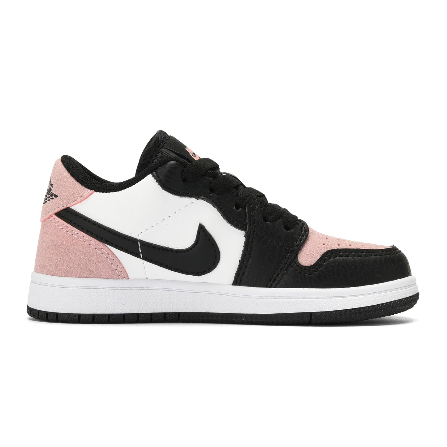 Kids Air Jordan 1 Low 'Black White Light Pink'