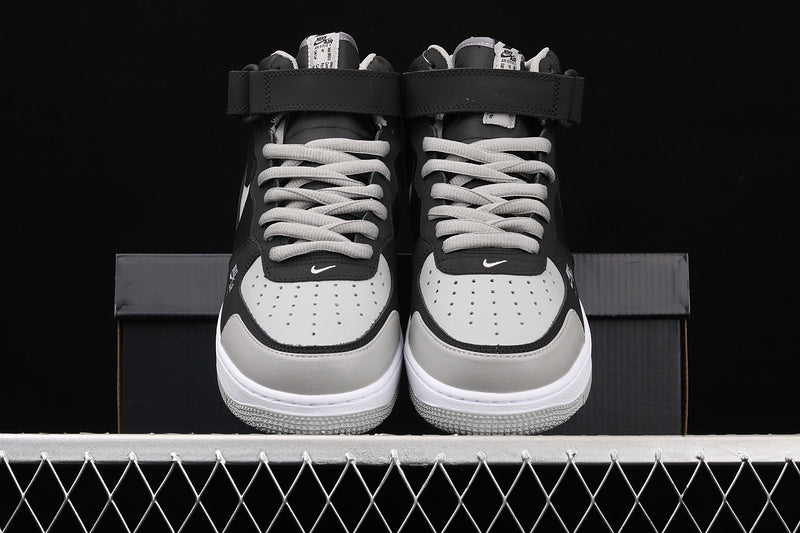 Air Force One Mid 07 Shadow Grey/Black-White