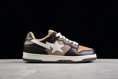 A BATHING APE® Sk8 Sta Cream Brown