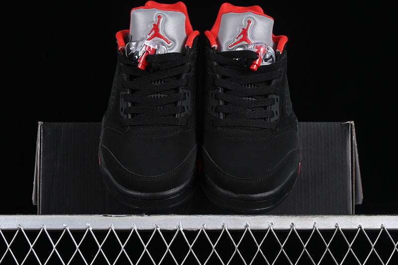 Air Jordan Retro 5 Low Black/Gym Red-Metallic Hematite