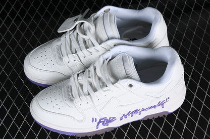 Off-White Out of Office OOO "For Walking" Low Tops White Lilac