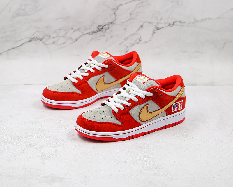 SB Dunk Low X Nasty Boys Red/hite/Gold