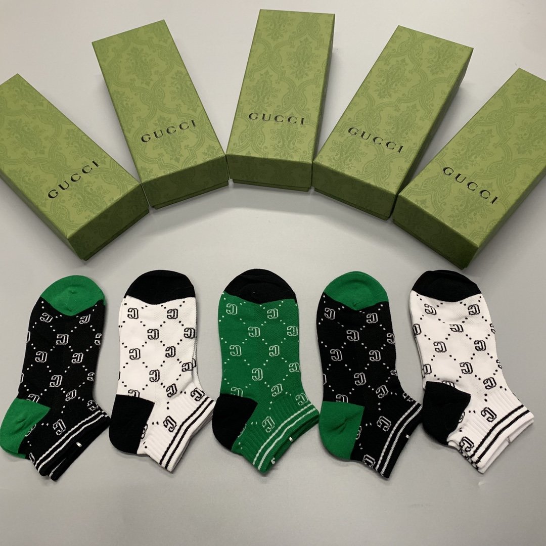 Gucci Low Socks 5 Pack