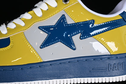 BAPE Bapesta #2 'White Yellow-Blue'