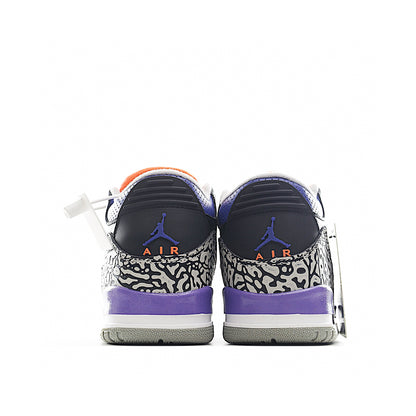 Kids Air Jordan Retro 3 'Court Purple'