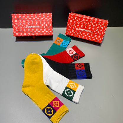 Supreme High Socks 5 Pack