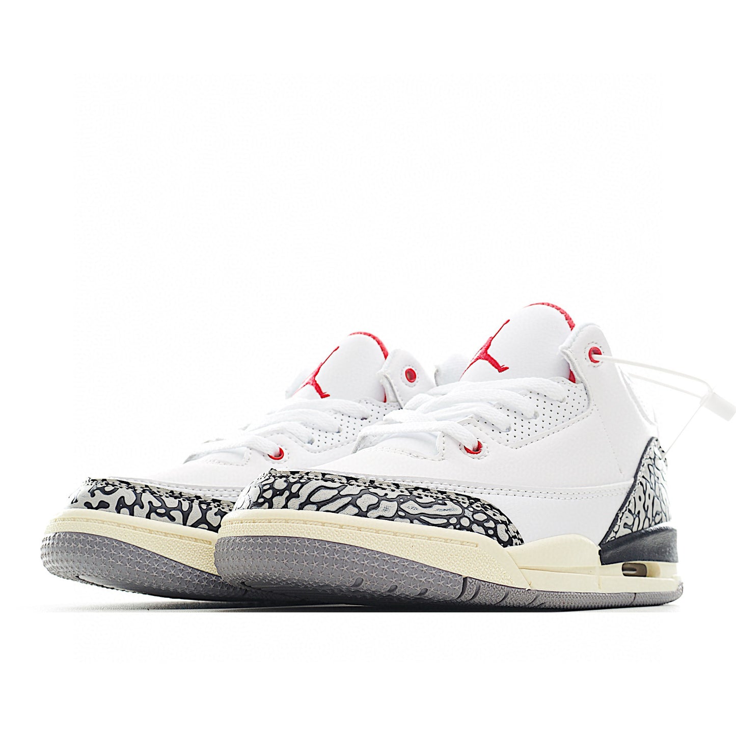 Kids Air Jordan Retro 3 'White Cement Reimagined'