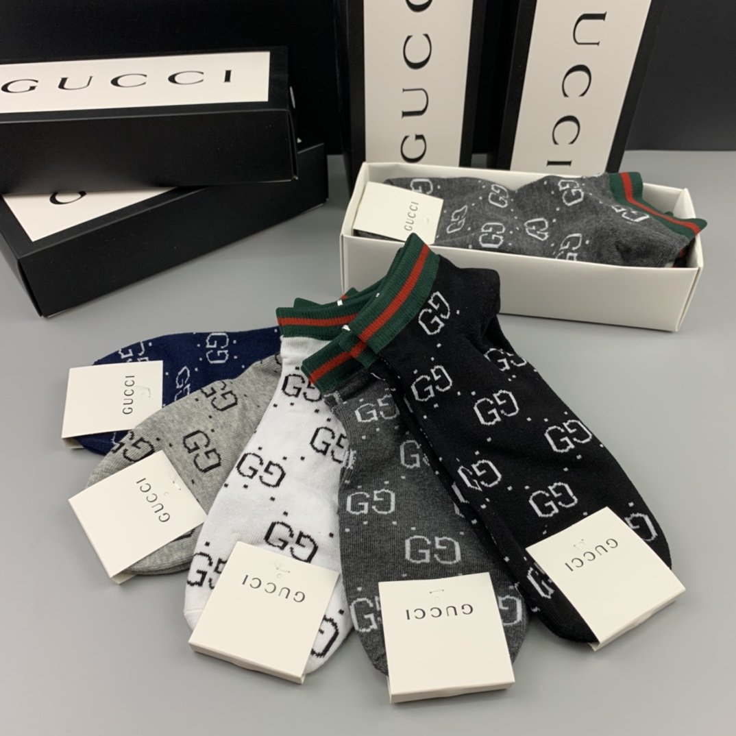 Gucci Low Socks 5 Pack