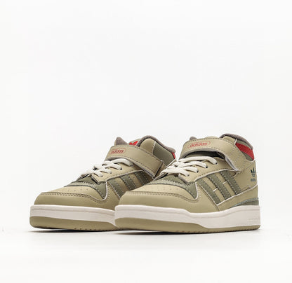 Kids Adidas Forum Mid Junior 'Beige Green'