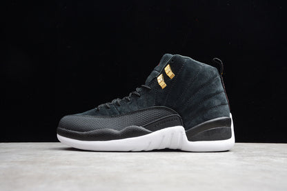 Air Jordan Retro 12 Reverse Taxi Black-White