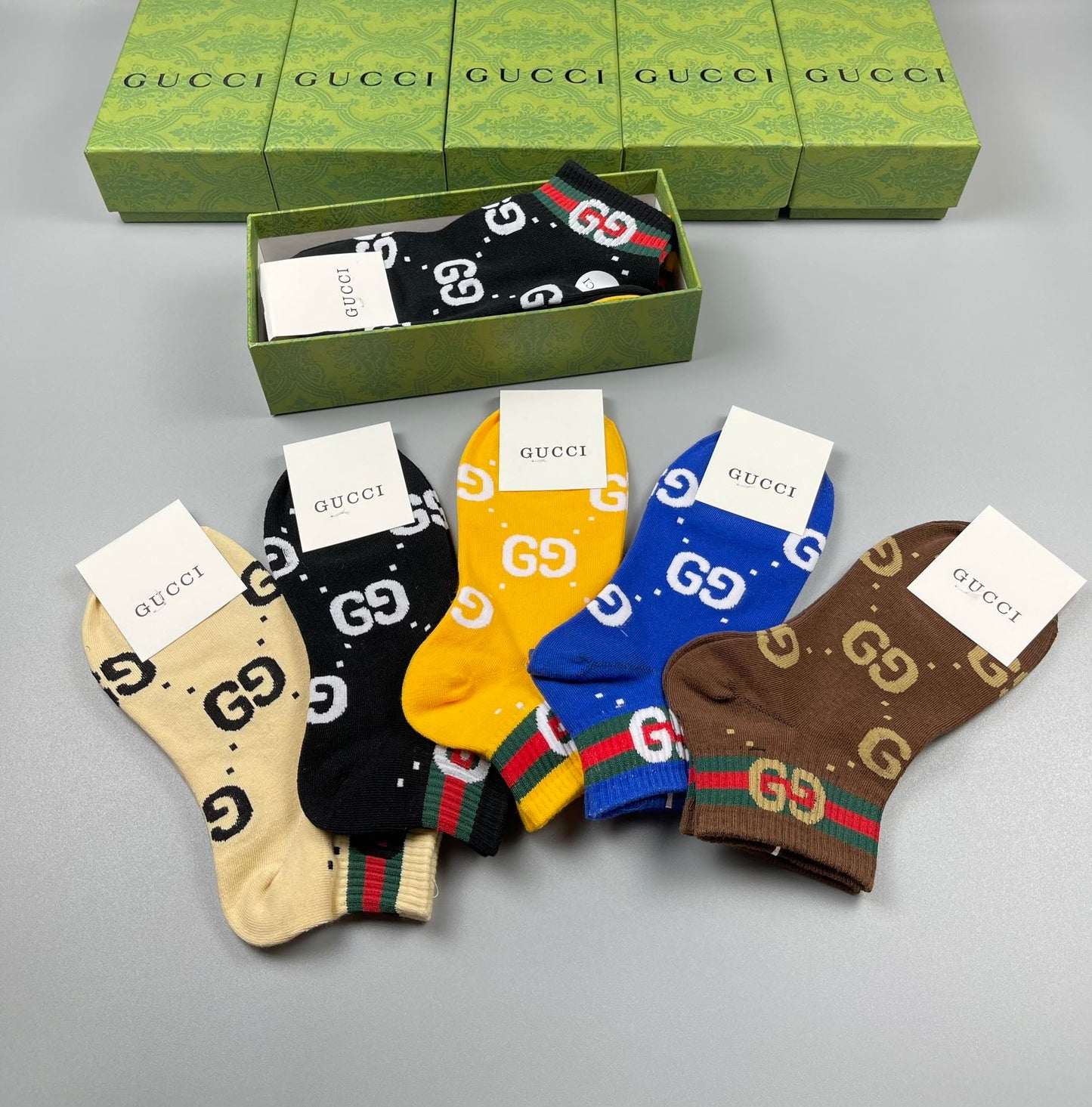 Gucci Low Socks 5 Pack