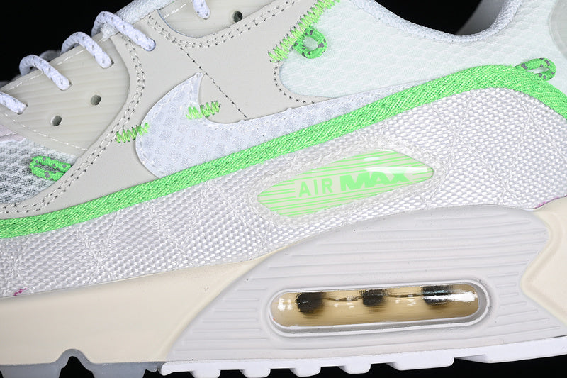 Air Max 90 White/Grey/Silver-Green