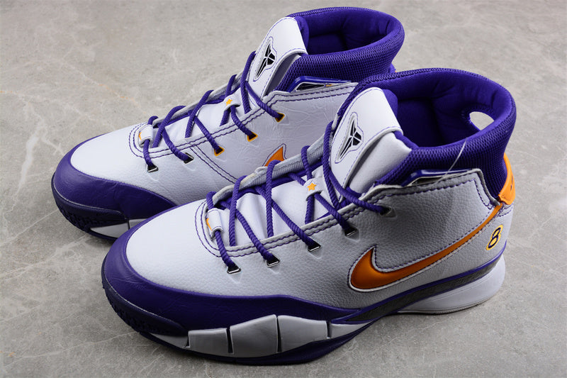 Nike Zoom Kobe 1 Potro Final Seconds White/Del Sol-Varsity Purple