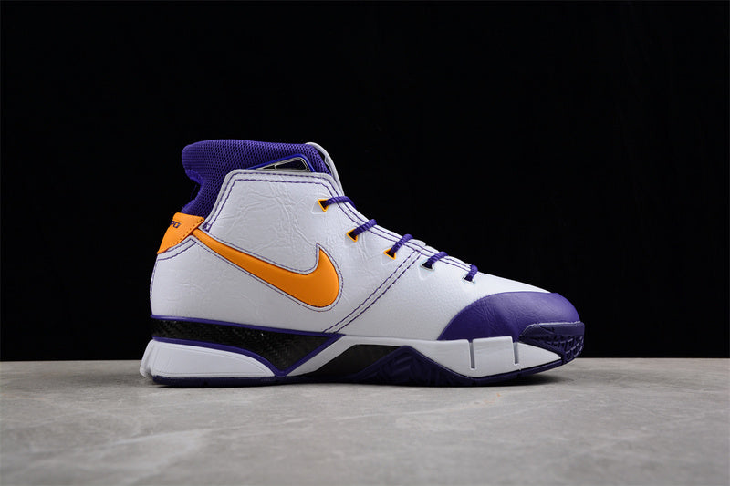 Nike Zoom Kobe 1 Potro Final Seconds White/Del Sol-Varsity Purple