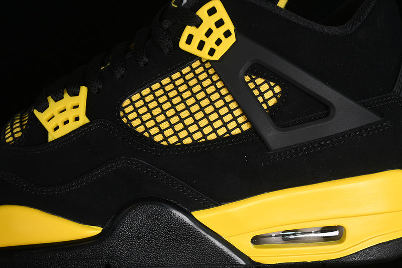 Air Jordan Retro 4 Red Thunder Black-Yellow