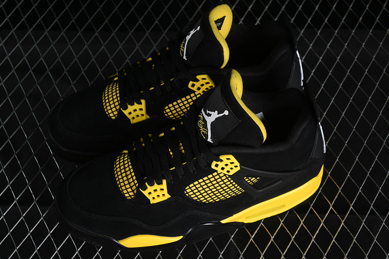 Air Jordan Retro 4 Red Thunder Black-Yellow