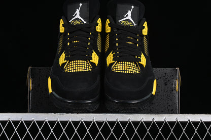 Air Jordan Retro 4 Red Thunder Black-Yellow