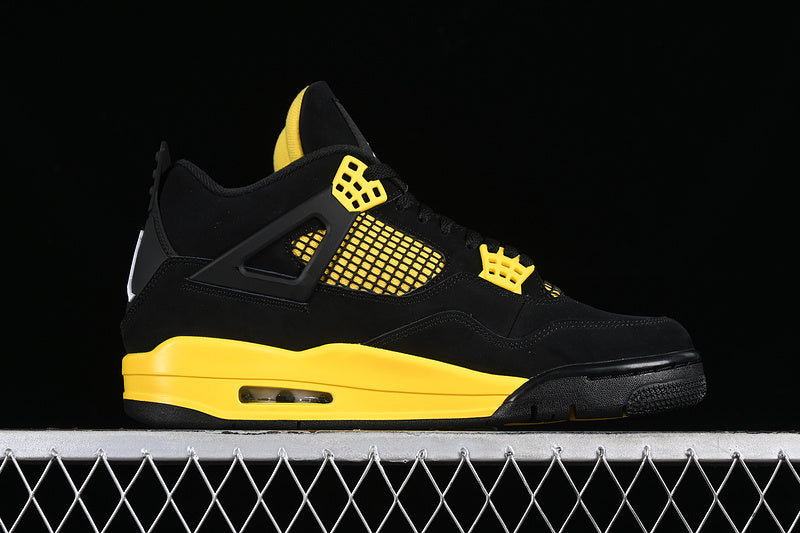 Air Jordan Retro 4 Red Thunder Black-Yellow