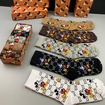 Gucci X Disney (Micky Mouse) High Socks 5 Pack