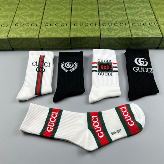 Gucci High Socks 5 Pack