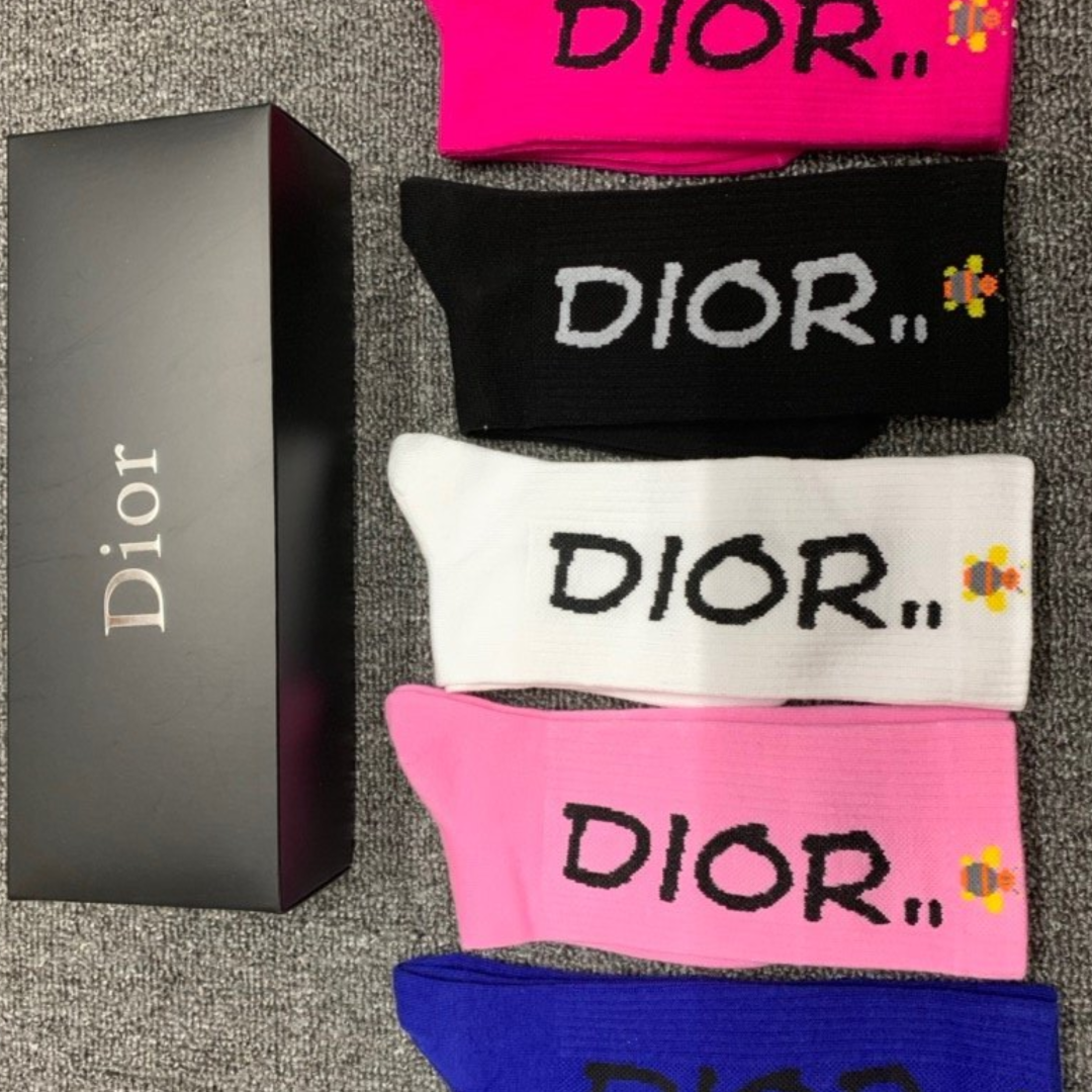 Christian Dior High Socks 5 Pack