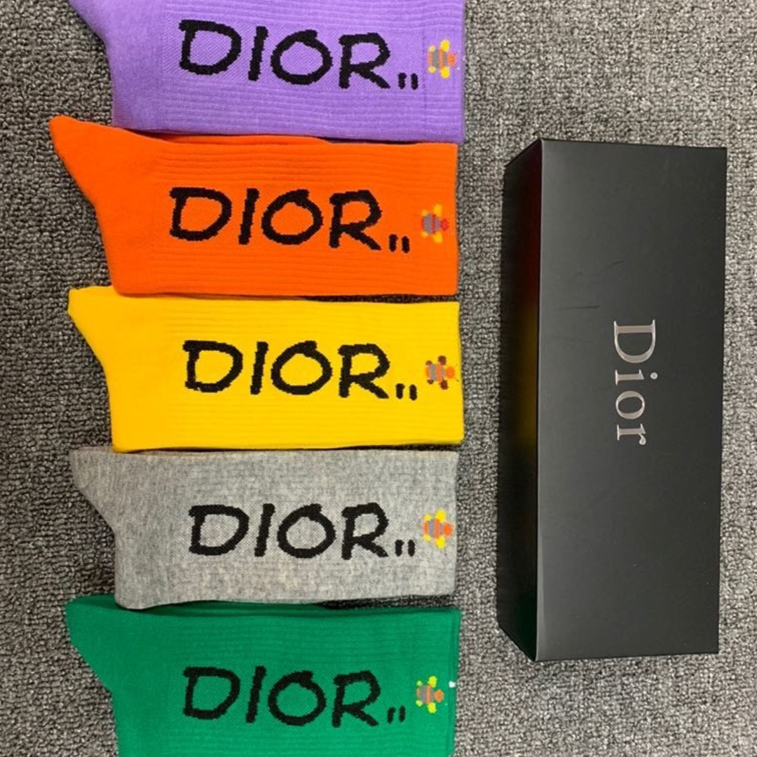 Christian Dior High Socks 5 Pack