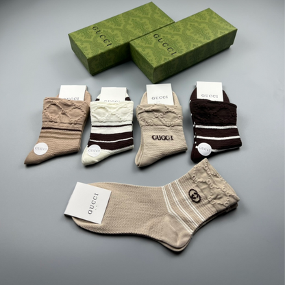 Gucci Mid Socks 5 Pack