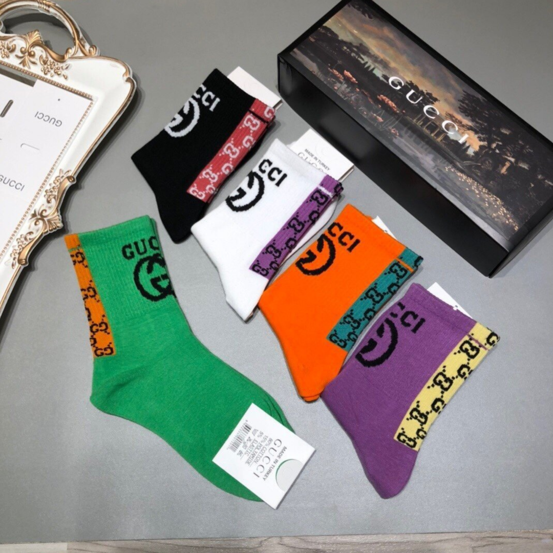 Gucci Mid Socks 5 Pack