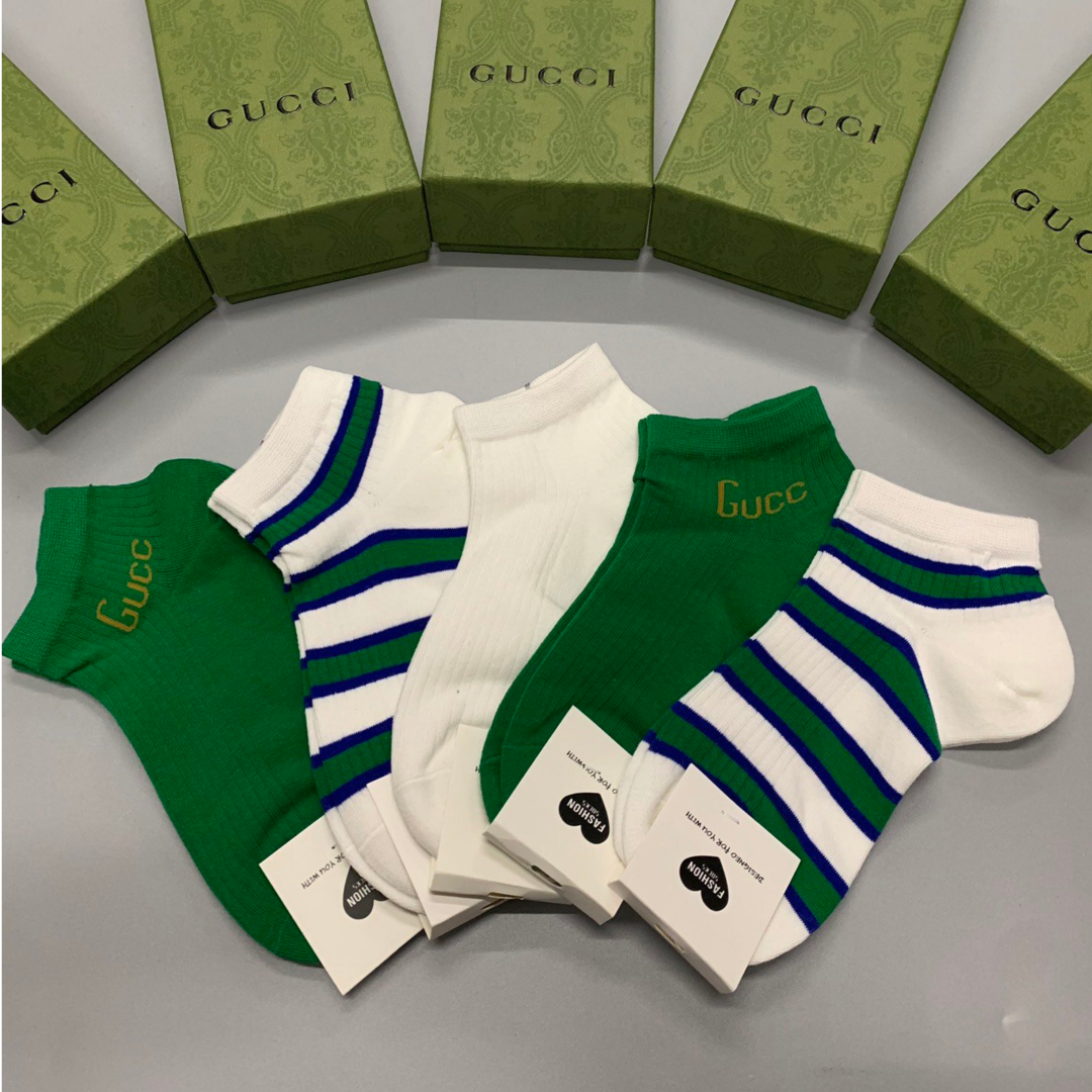 Gucci Low Socks 5 Pack