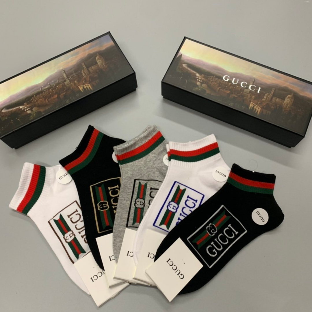 Gucci Low Socks 5 Pack