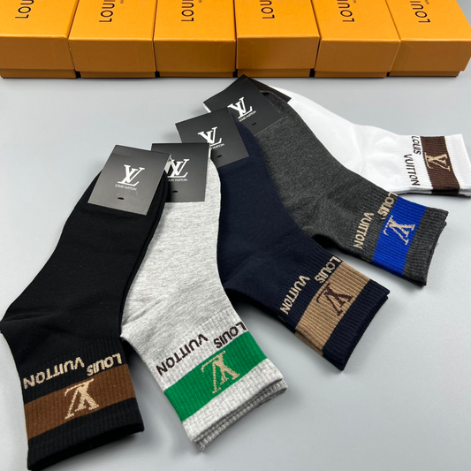 Louis Vuitton Low Socks 5 Pack