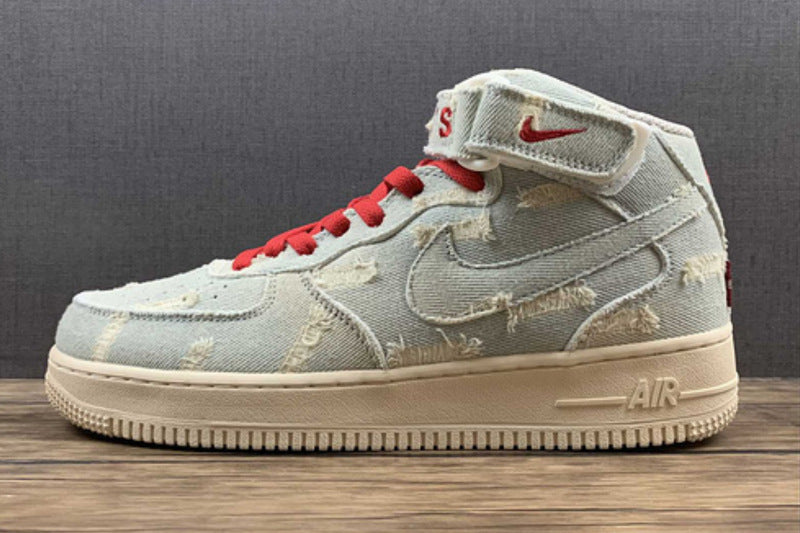 Air Force One High  X Levi's Blue Jeans