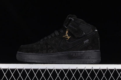 Air Force One High  X Louis Vuitton Black-Gold