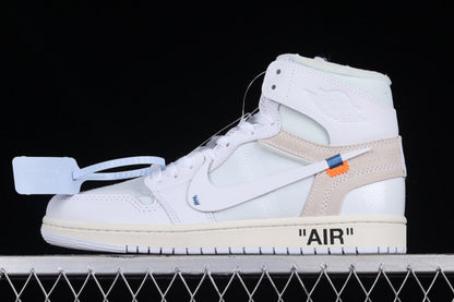 Air Jordan Retro 1 High X Off White OG 2018 White