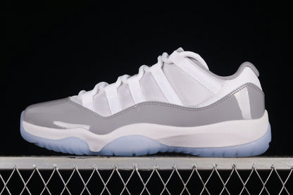 Air Jordan Retro 11 Low Cement Grey/White/Black-Blue