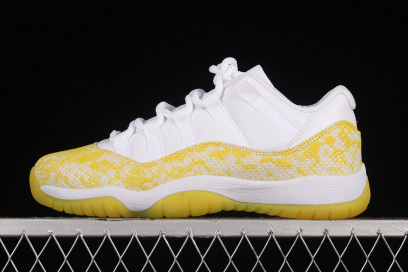 Air Jordan Retro 11 Low Yellow Snakeskin/White-Tour Yellow