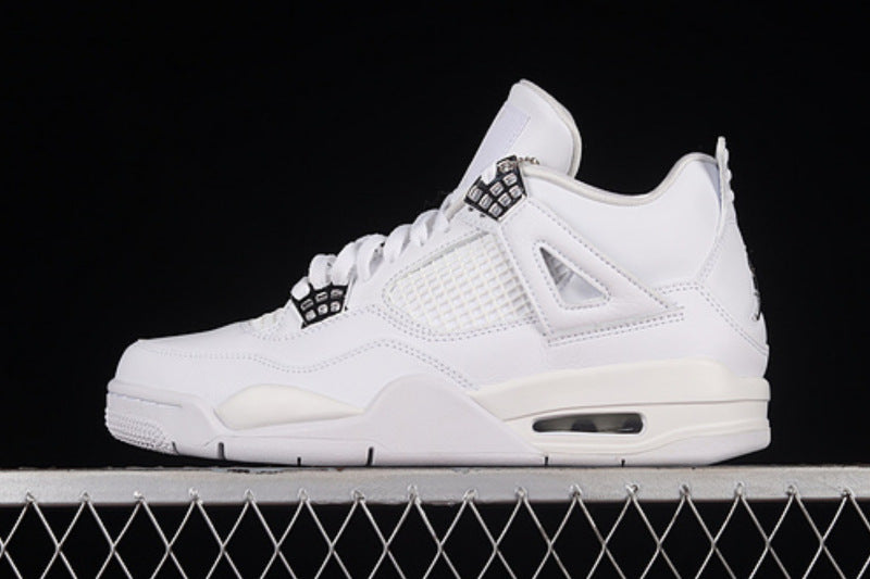 Air Jordan Retro 4 Pure Monkey 2017 White-Pure Platinum