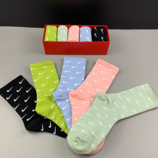 Nike Socks 5 Pack Soft Color