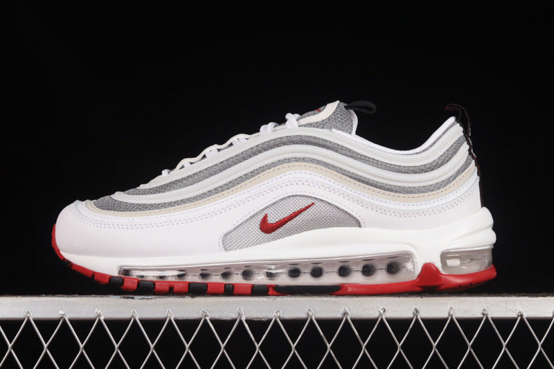 Air Max 97 White/Varsity Red-Particle Grey