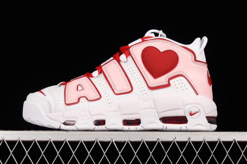 Air More Uptempo 96 QS White/Soft Pink-Varsity Red