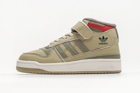 Kids Adidas Forum Mid Junior 'Beige Green'