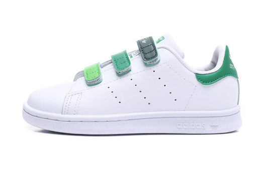 Kids Adidas Originals X Stan Smith Comfort Closure Cloud White Collegiate Green