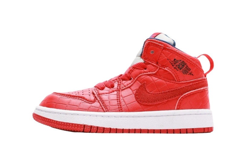 Kids Air Jordan 1 High  'Snake Skin Red'