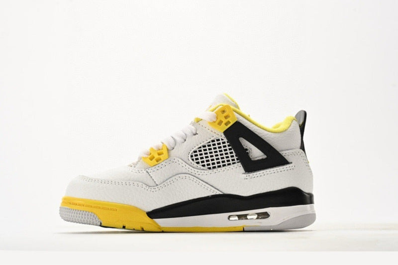 Kids Air Jordan Retro 4 'Vivid Sulfur'