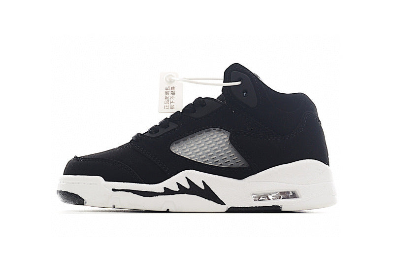 Kids Air Jordan Retro 5 'Black White'