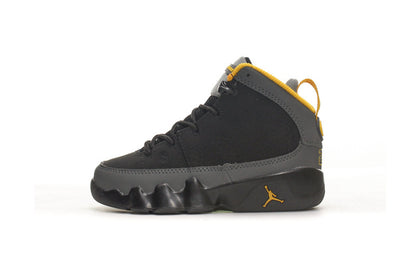 Kids Air Jordan Retro 9 'Dark Charcoal University Gold'