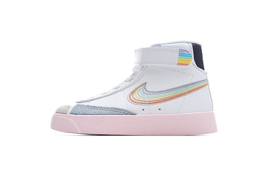 Kids Nike Blazer Mid White Rainbow